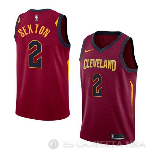 Camiseta Collin Sexton #2 Cleveland Cavaliers Icon 2017-18 Rojo - Haga un click en la imagen para cerrar